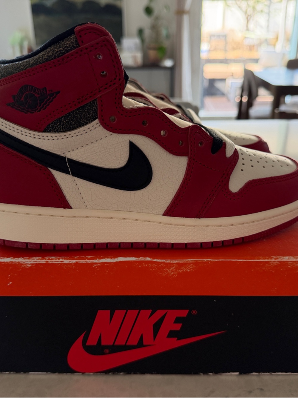 Nike Kids' Black, Red and White High-Top Sneakers
